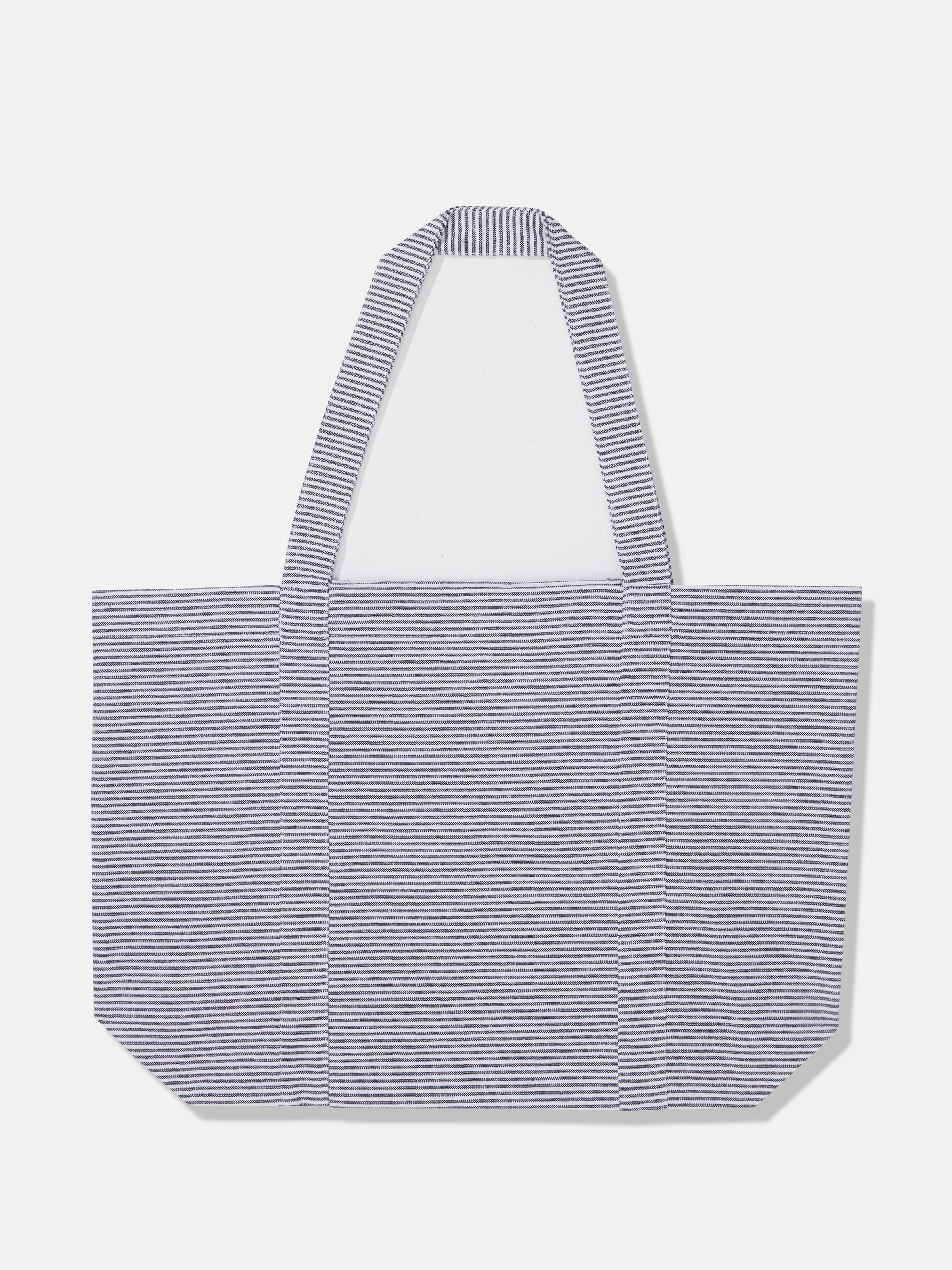 Stripe Cotton Blend Tote Bag