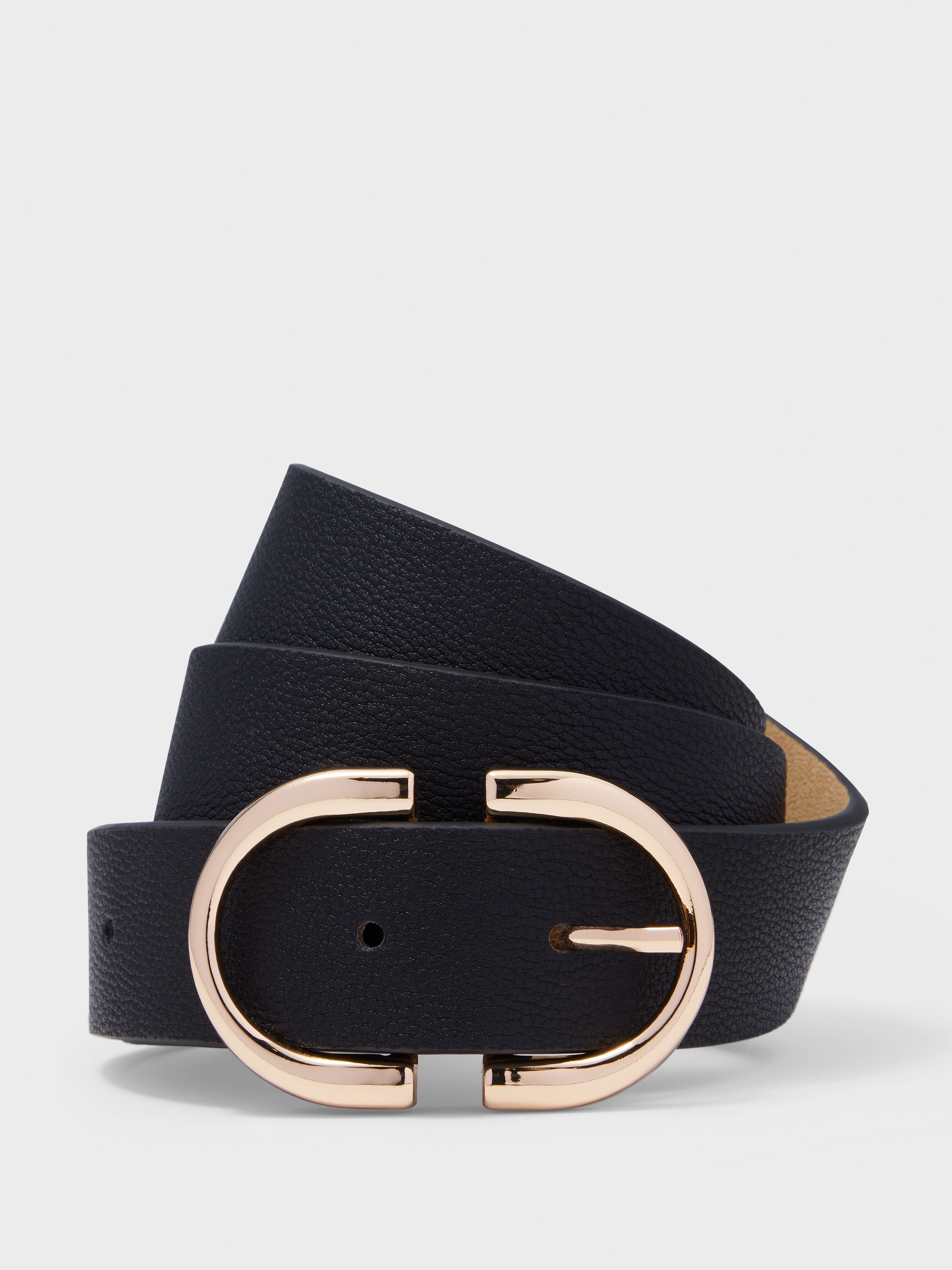 Curved Buckle Pu Belt
