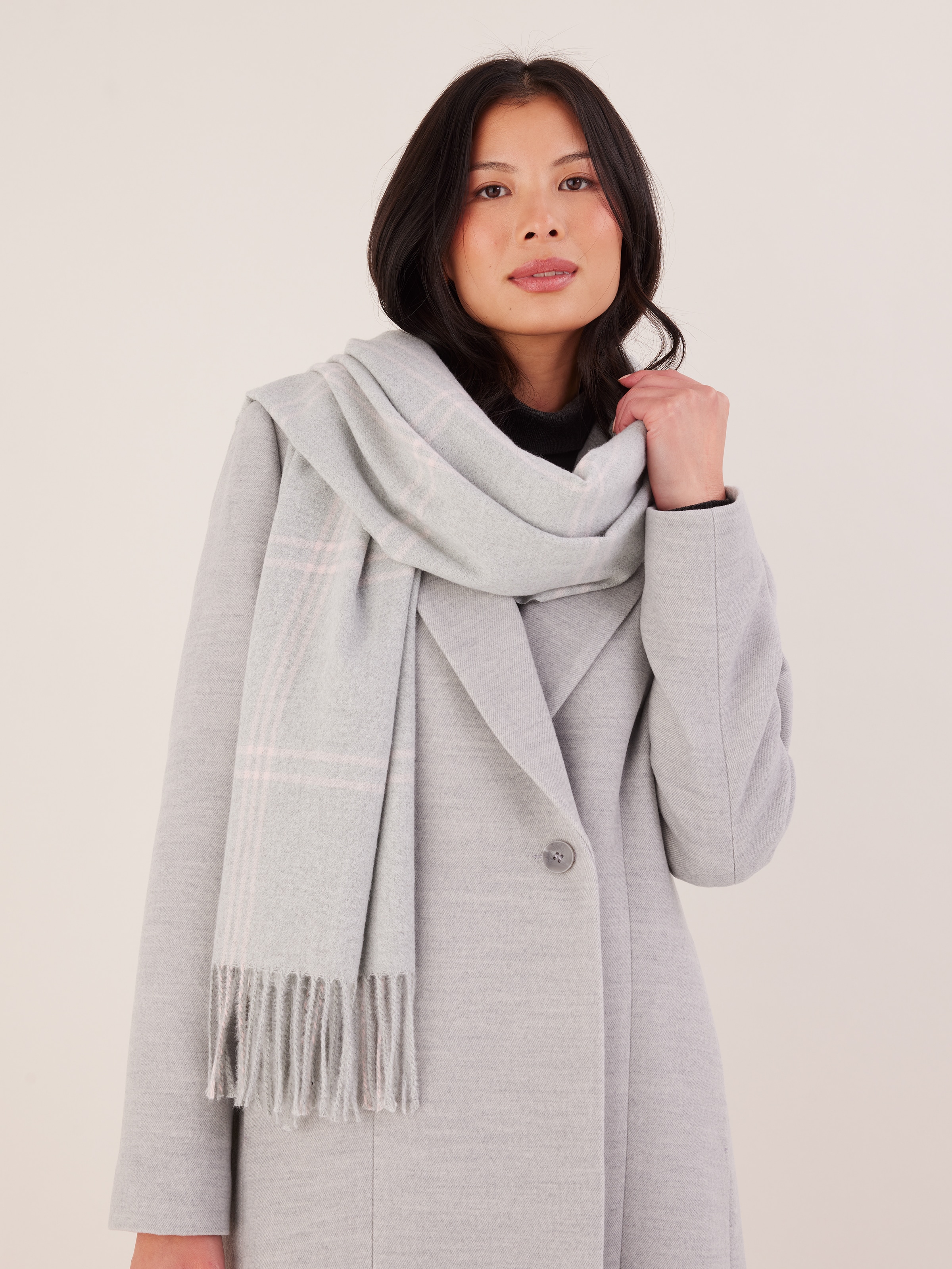 Chloe Subtle Check Scarf