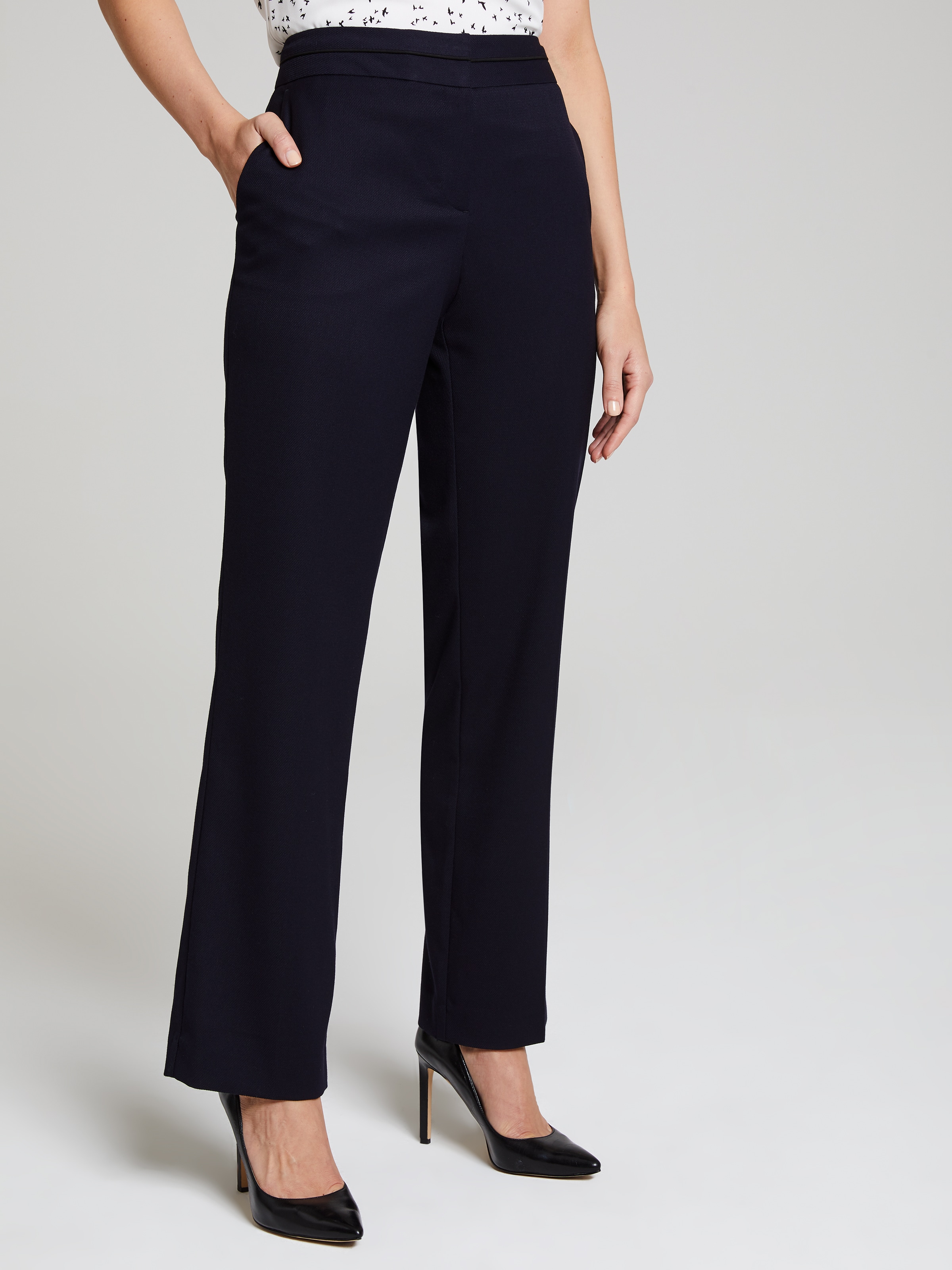 Elegant Crepe Wide Leg Pant                                                                                                     
