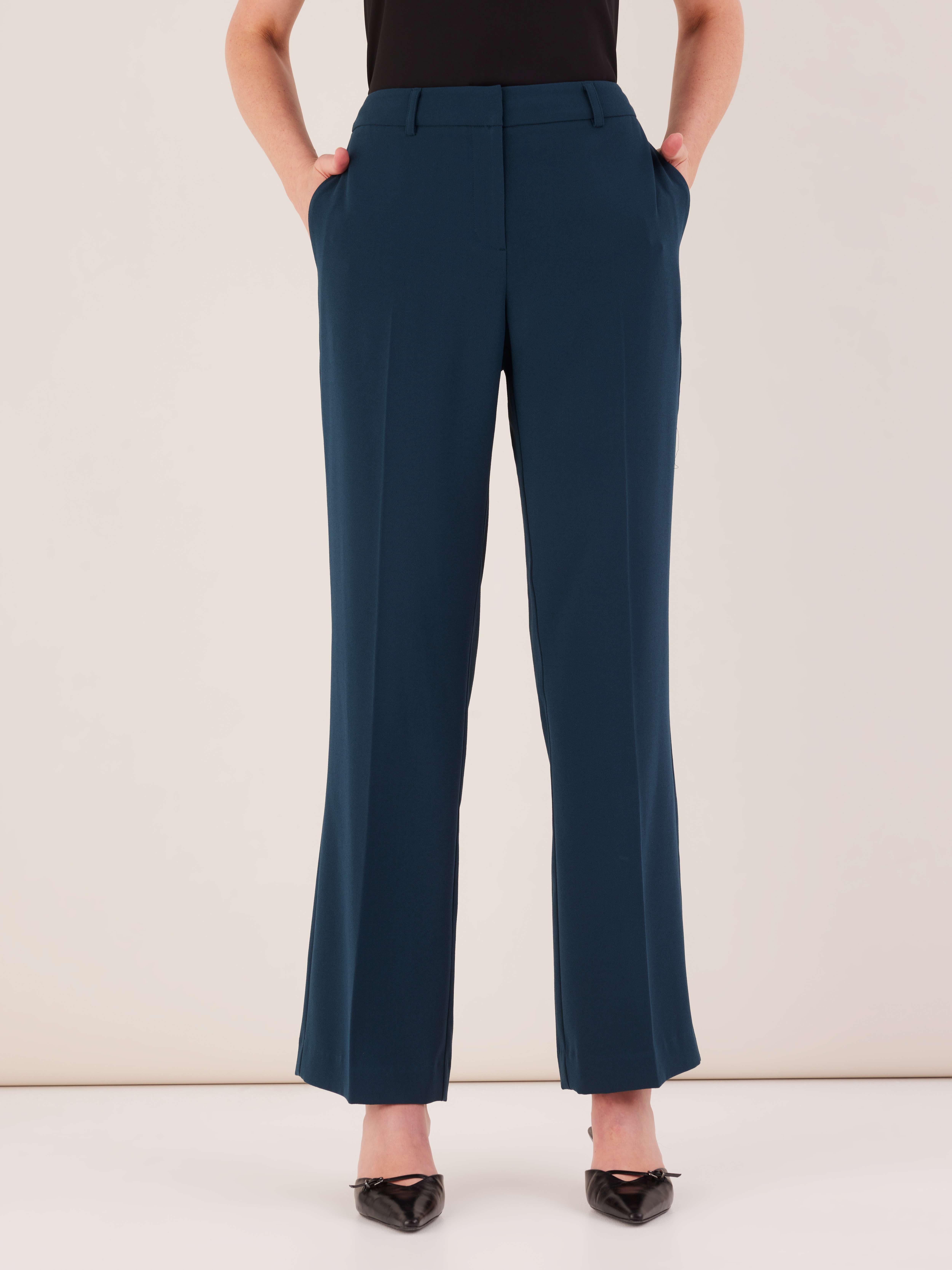 Crepe Wide Leg Suit Pant                                                                                                        