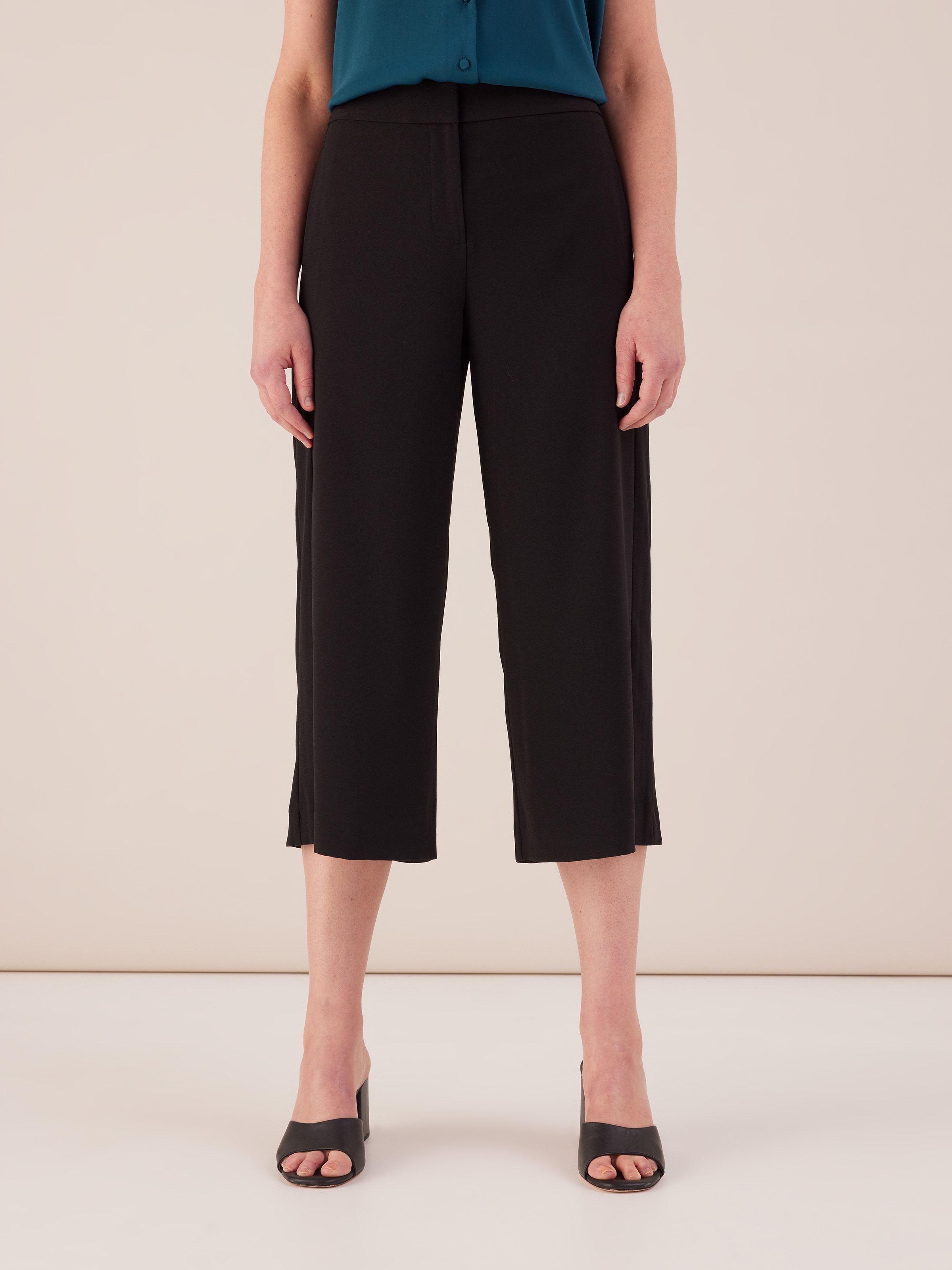 Seam Detail Crepe Culotte                                                                                                       