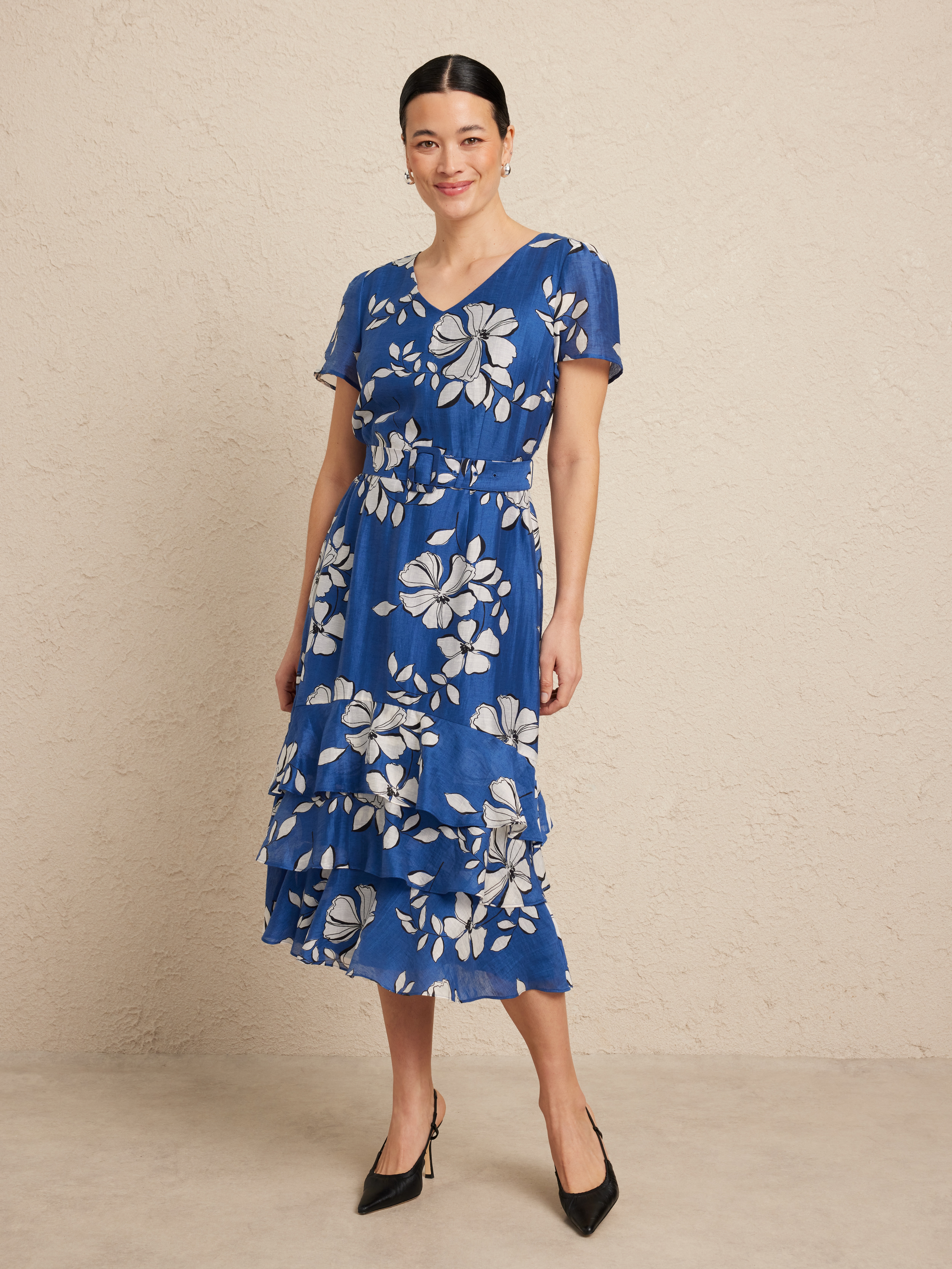 Tilly Tiered Midi Dress                                                                                                         