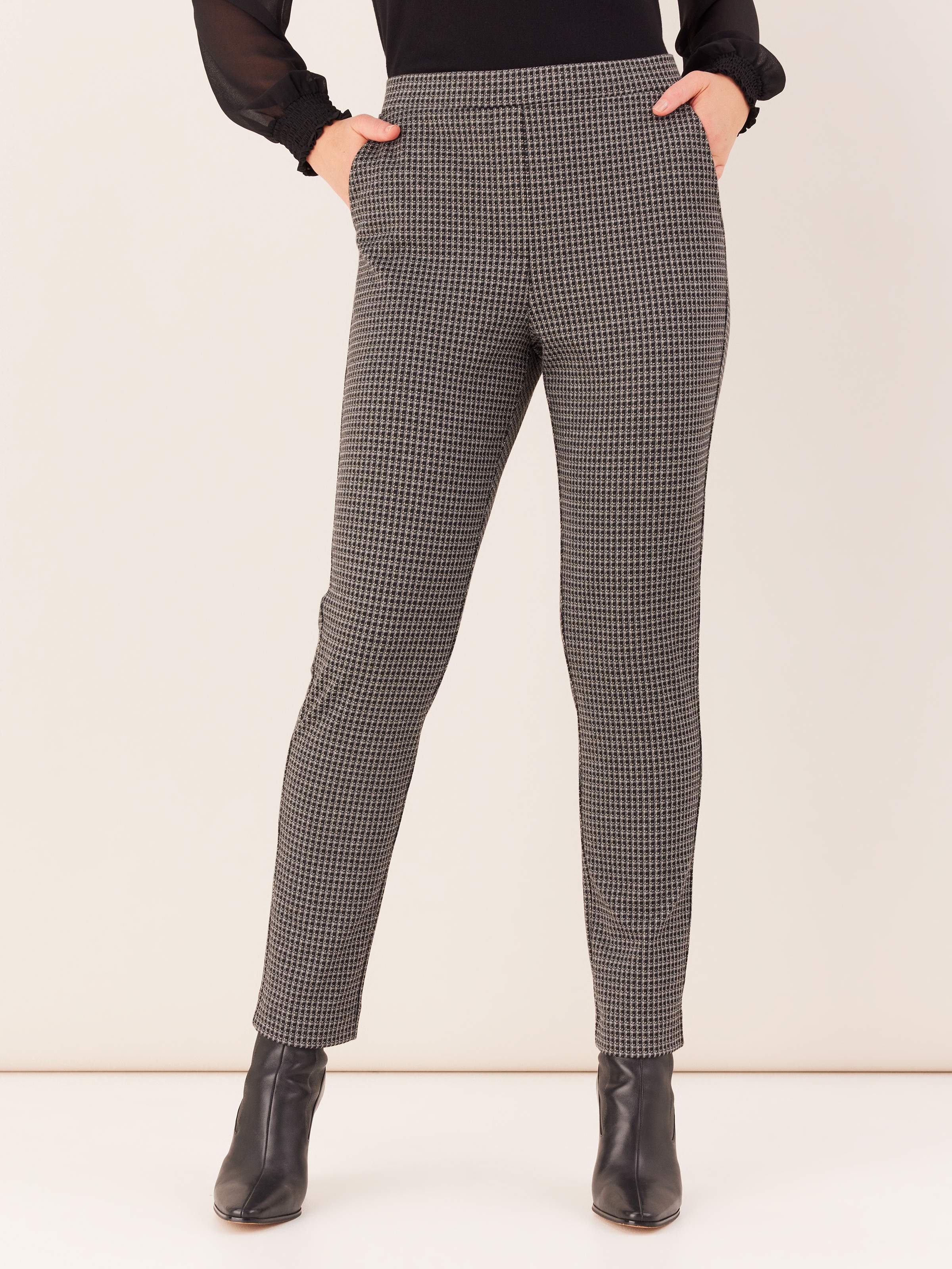 3D Check Ponte Pant                                                                                                             