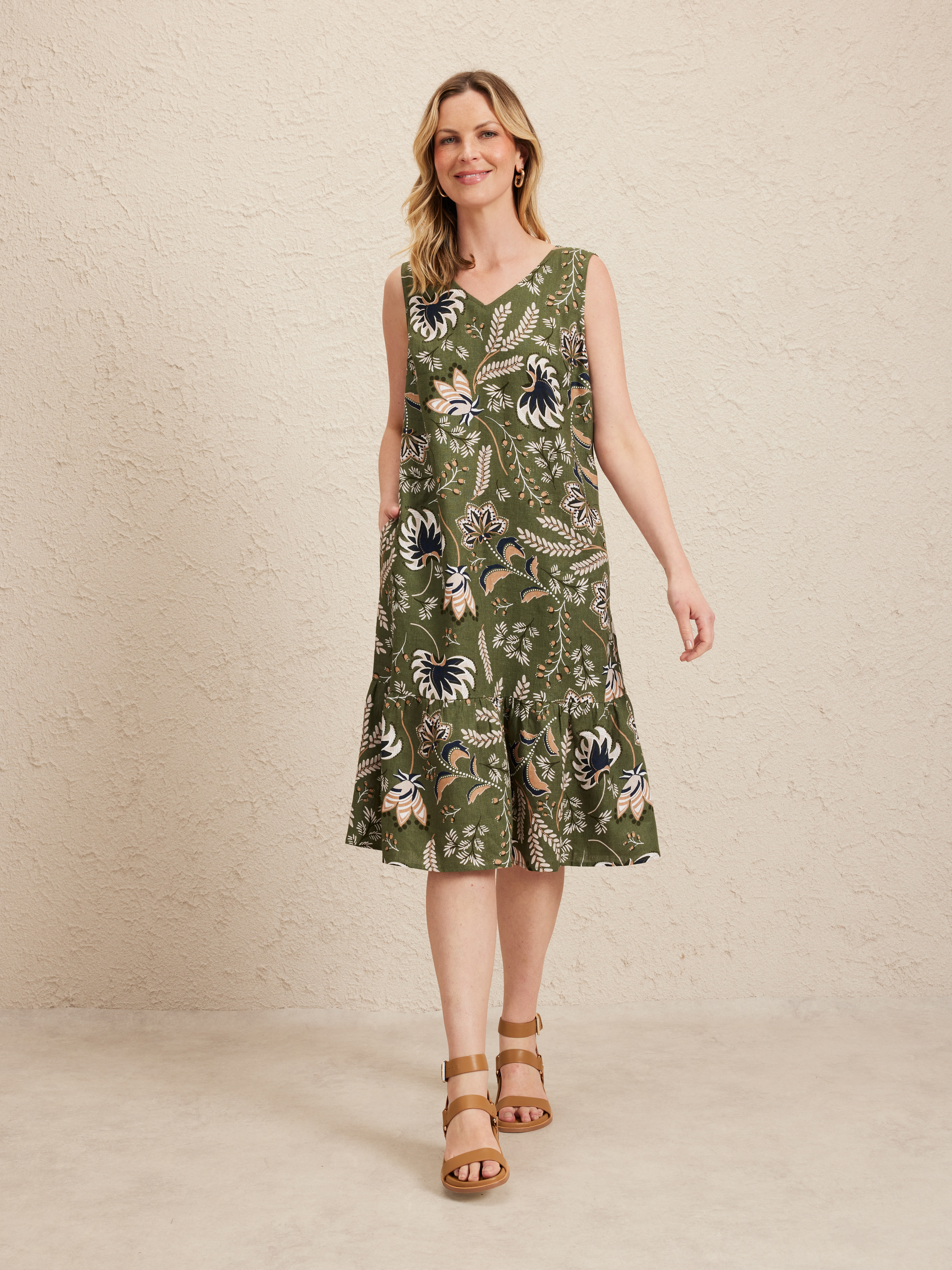 Ivy Linen Tunic Dress                                                                                                           