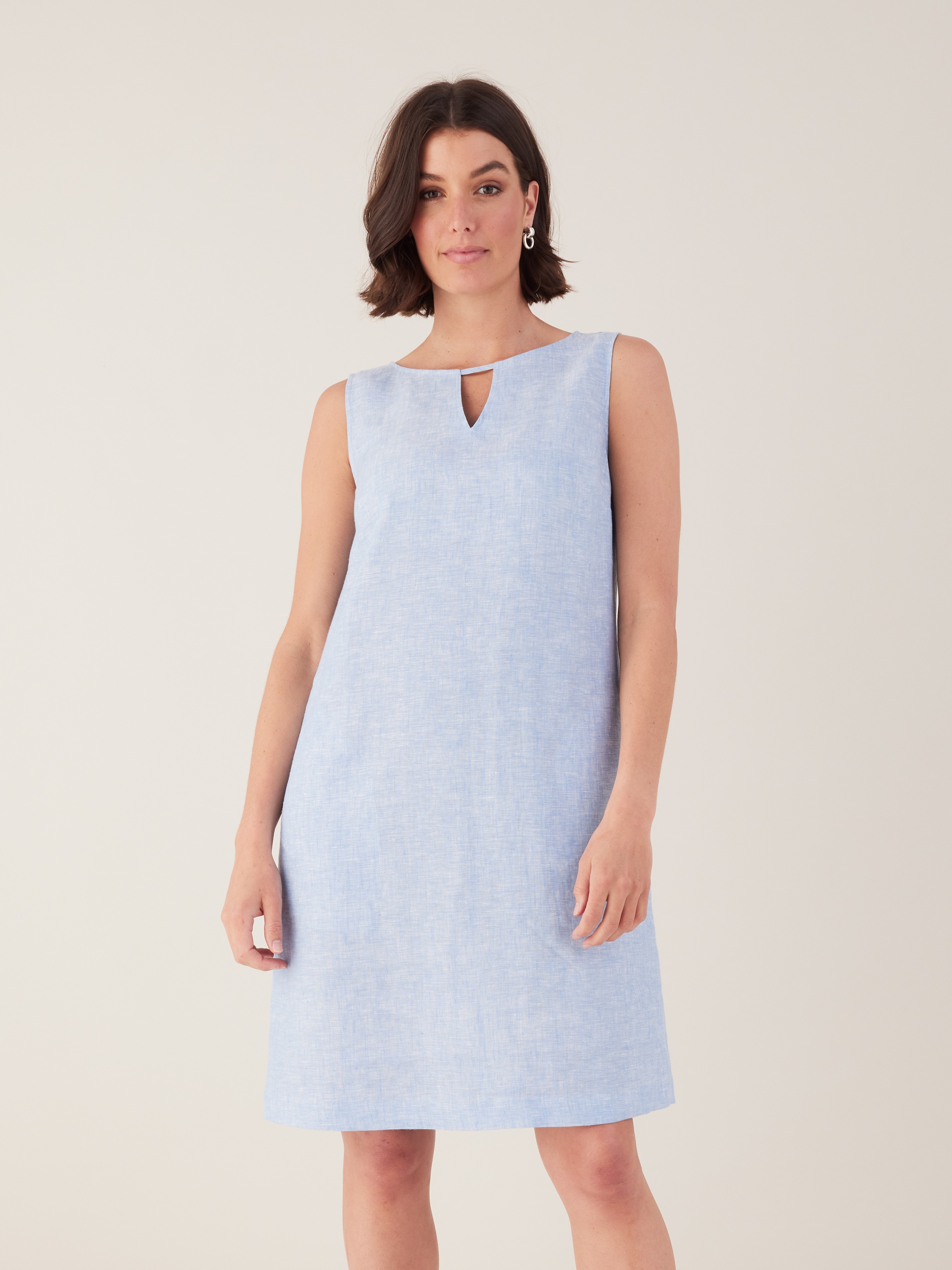 Keyhole Lola Linen Dress                                                                                                        