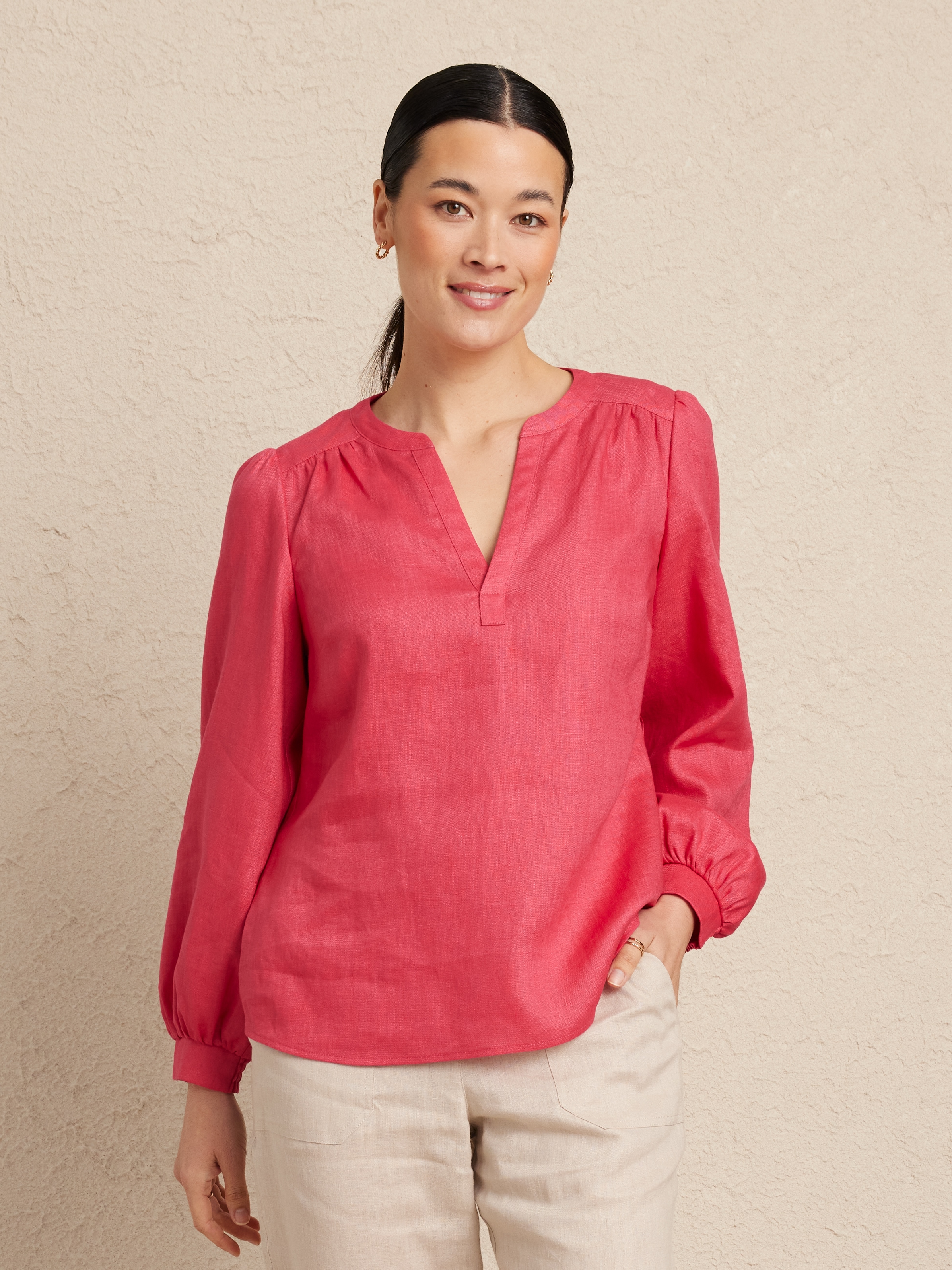 Odette Linen Top                                                                                                                