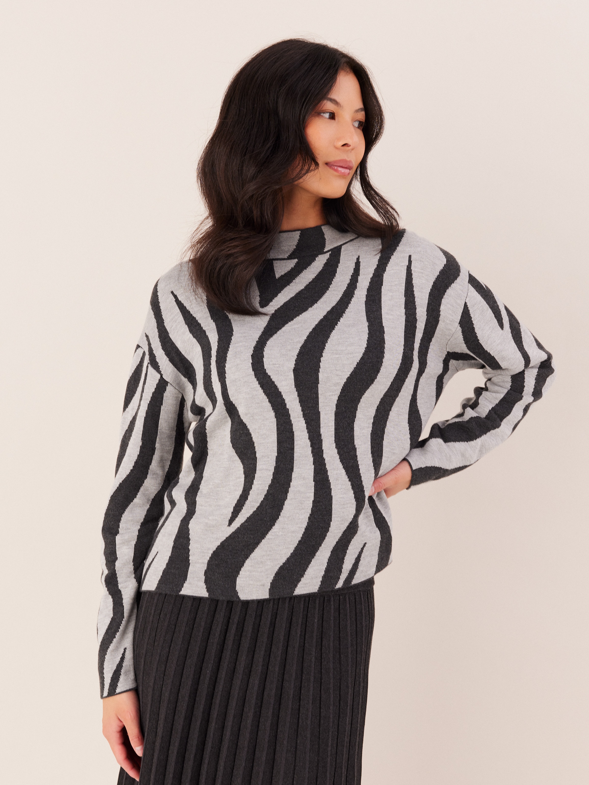 Maggie Jacquard Jumper                                                                                                          