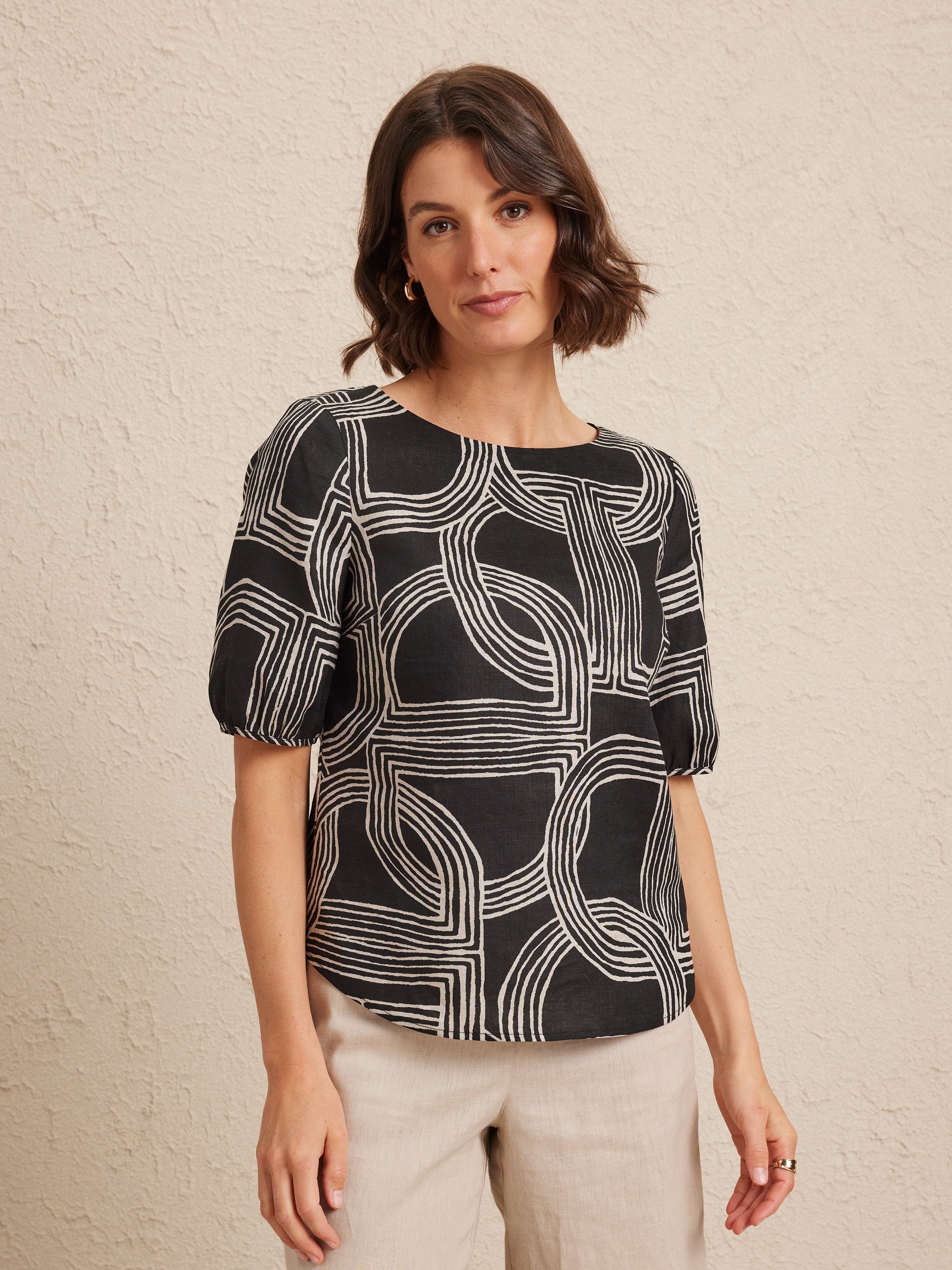 Lumi Linen Top                                                                                                                  