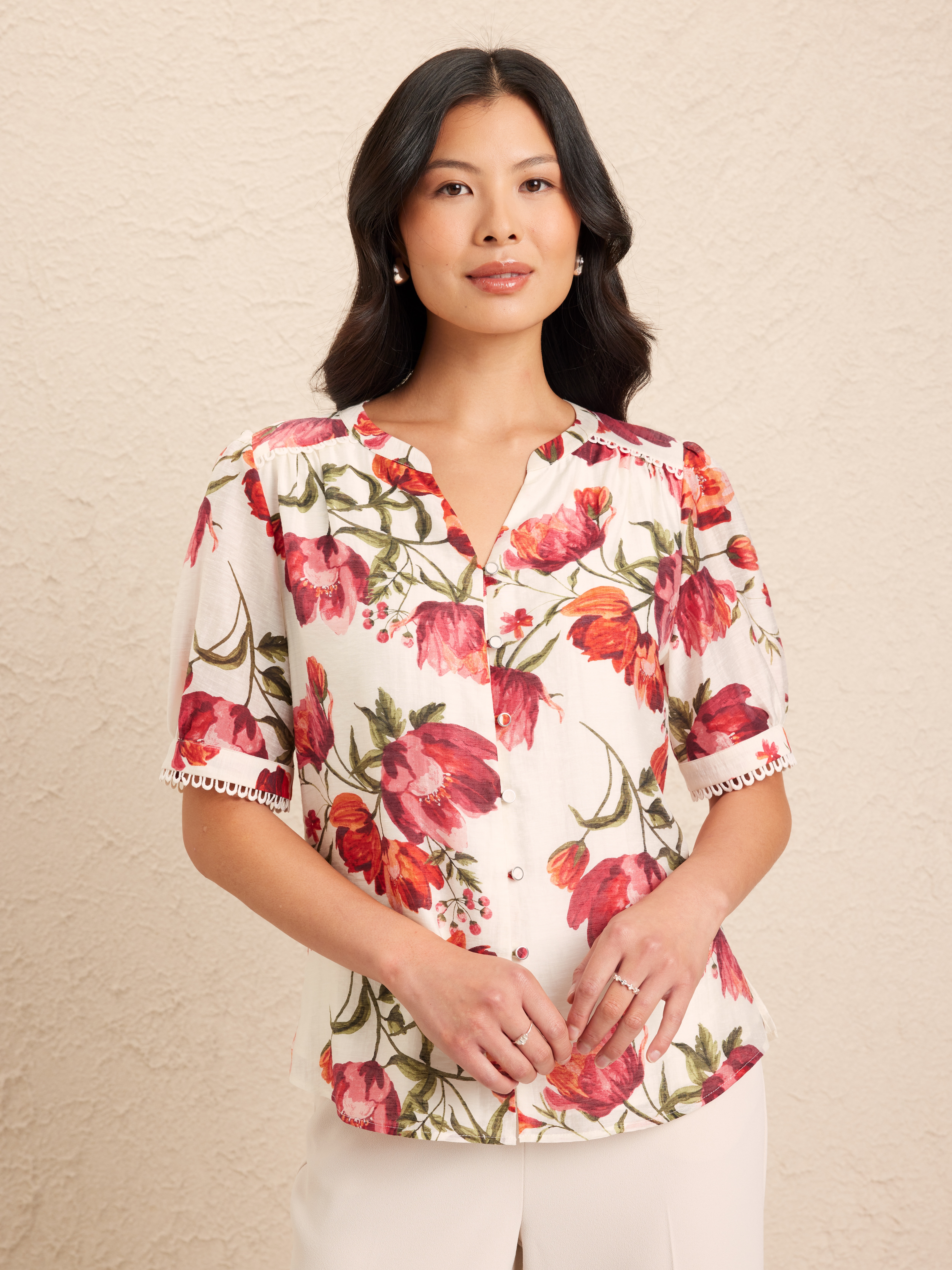 Aude Lyocell Blend Blouse                                                                                                       