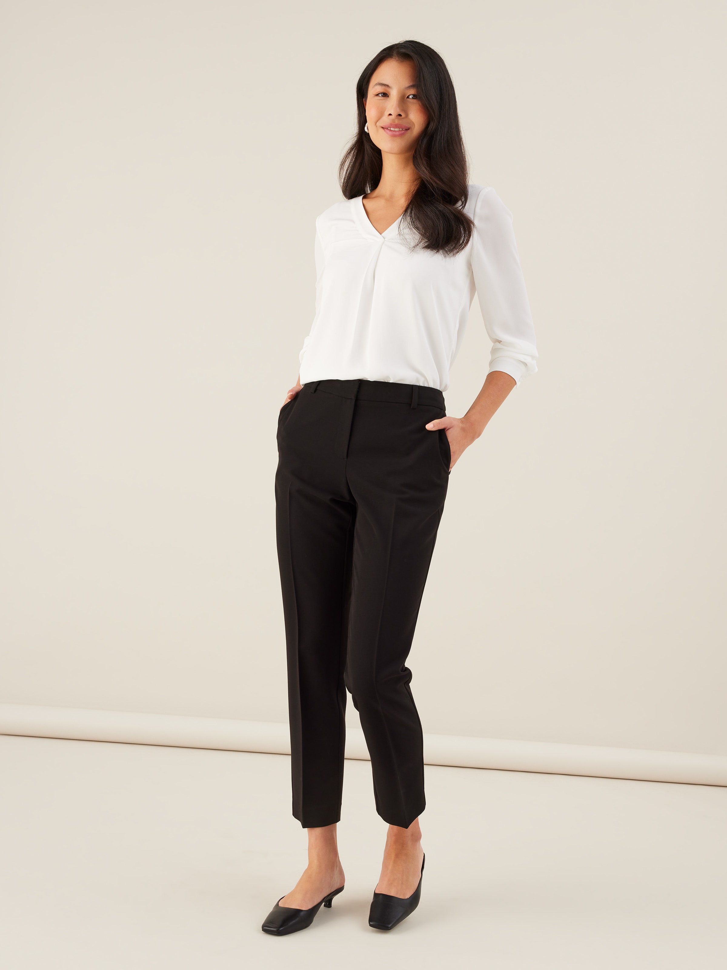 Slim Ankle Suit Pant - JacquiE Online