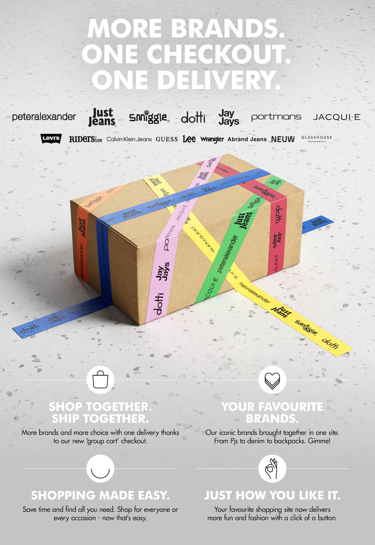 More Brands. Once Checkout. One Delivery